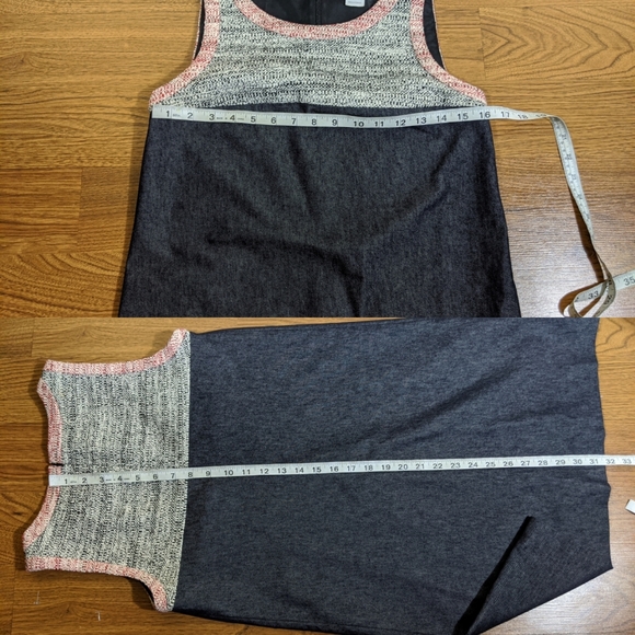 NWOT PAULE KA Tweed Denim A-Line Dress - Picture 8 of 8